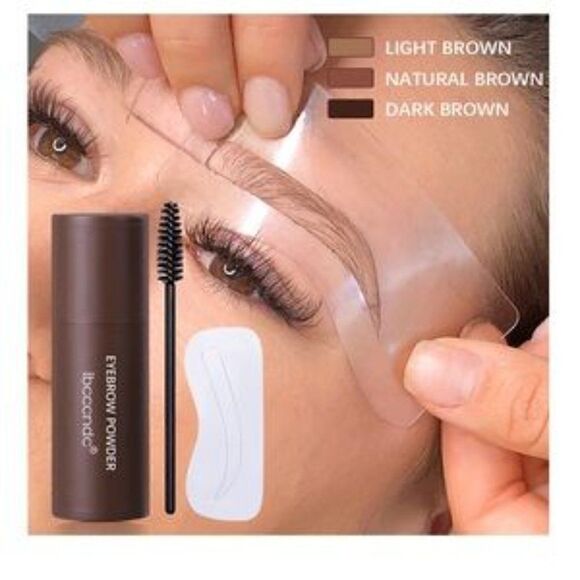Ibcccndc Eyebrow Stamp Shaping Stencil Kit. Dark Brown. New in Box (NIB)! - Picture 4 of 9